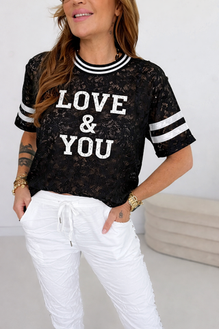 Spitzen T-Shirt 2603190