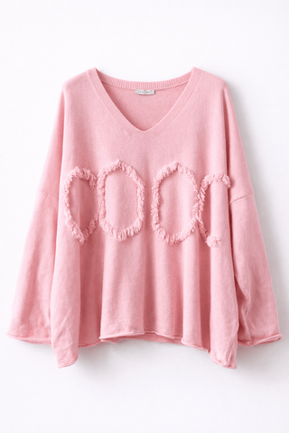 Feinstrickpullover in Rosa