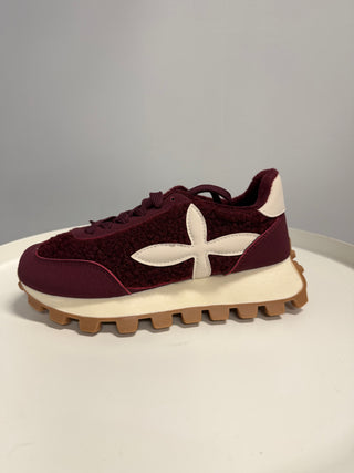 Teddy Sneaker-bordeaux-rot-damen-levelone