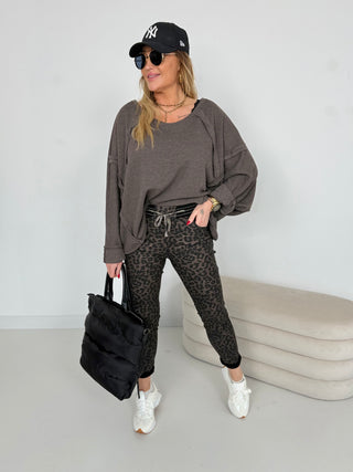 Kožené strečové kalhoty 2511246-50