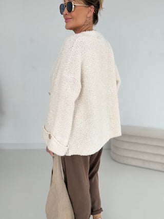 Alpaka Strickjacke 2507338