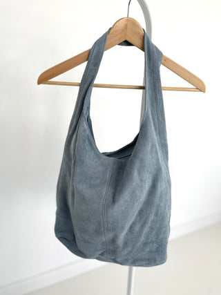 Wildleder Shopper Tasche-pink-beige-blau-damen-levelone