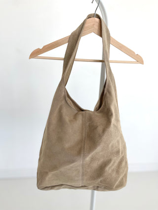 Wildleder Shopper Tasche-pink-beige-blau-damen-levelone