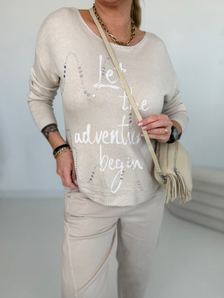 Finstrikket sweater 2601077