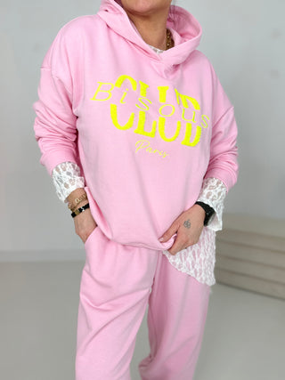 Zweiteiler in Rosa aus Hoodie & Hose