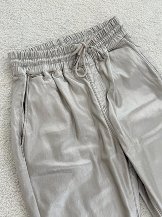 Strečové kožené kalhoty 2511203-07