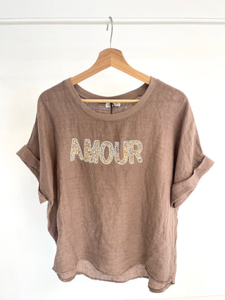 Linned T-shirt 2506203