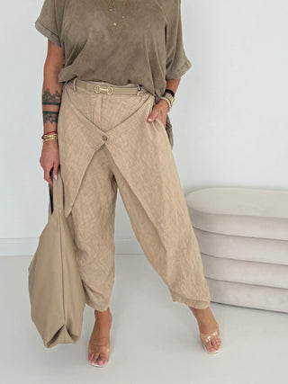 Baggyhose Leinen 2506142