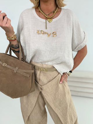Leinen T- Shirt 2506205