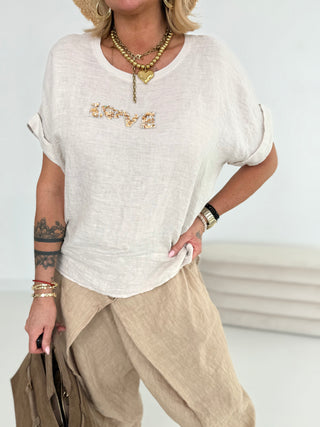 Leinen T- Shirt 2506205