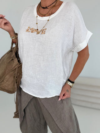 Leinen T- Shirt 2506204