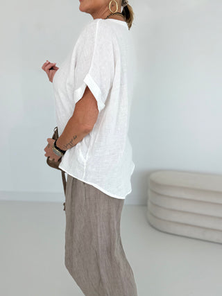 Leinen T- Shirt 2506204