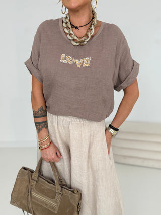 Leinen T- Shirt 2506203