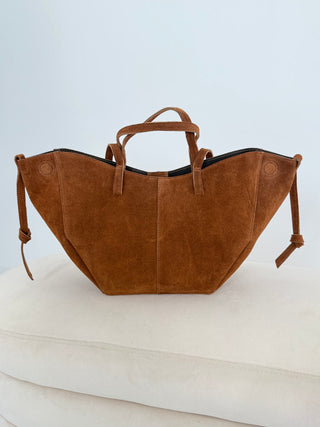 Süet alışveriş çantası 2507214-16