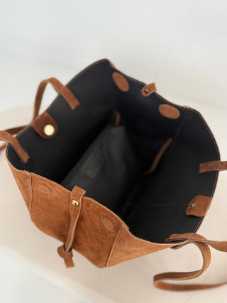 Süet alışveriş çantası 2507214-16