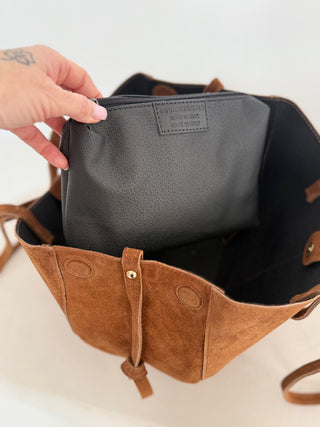 Süet alışveriş çantası 2507214-16