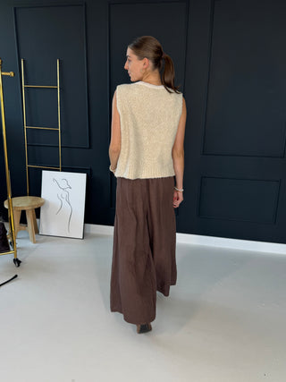 Gilet tricoté en alpaga 2602139