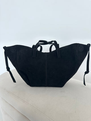 Süet alışveriş çantası 2507214-16