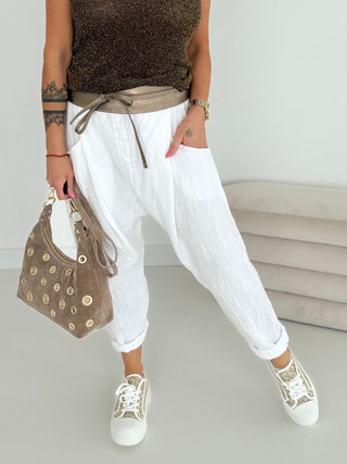 Leinen Baggyhose 2506225